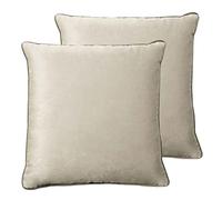 Paoletti Meridian Twin Pack Coussins remplis de Polyester, Colombe/Charbon de Bois, 55 x 55cm