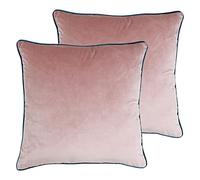Paoletti Meridian Twin Pack Coussins remplis de Polyester, Rougir/Sarcelle, 55 x 55cm