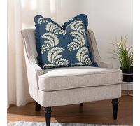 Paoletti Montrose Coussin Garni de Plumes en Coton Motif Floral