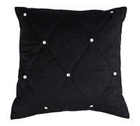 Paoletti New Diamante C/Case 45X45 Black, Polyester, Schwarz, 45x45cm