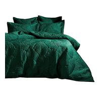 Paoletti Palmeria Housse de Couette et taie Set, Polyester, émeraude, Célibataire