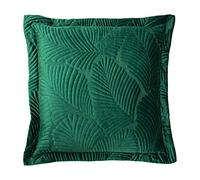 Paoletti Palmeria Polyester Coussin rempli, Velours, émeraude, 60 x 60cm
