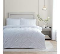 Paoletti Parure de lit Elysia - Parure de lit Luxueuse en Coton 200 Fils au Pouce carré brodée et plissée (Champagne - Super King)