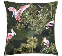 Paoletti Platalea Housse de Coussin d'extérieur, Polyester, Vert Bouteille, 43 x 43cm