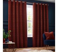Paoletti - Rideaux à oeillets "New Galaxy", chenille RV3278 (168 cm x 183 cm) (cuivre)