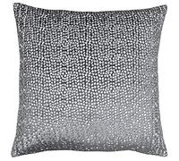 Paoletti Riva Galaxy Coussin Rempli - Argent Géométrique Métallique Dot Design - Lurex Fil À Broder - Fermeture À Glissière - Lavable Machine - 100 Cas (20" X 20" Pouces), Polyester, Gris, 50 X 50 Cm