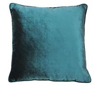 Paoletti Riva Luxe Coussin Velours Couverture - Jadite Vert - Soft Feel Velours Tissu - Réversible - Fermeture Cachée Zip - Lavable Machine - 100% Polyester - 55 X 55 Cm (22" X 22" Pouces)