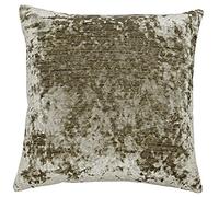 Paoletti Riva Neptune Coussin Rempli Brown - Premium Crushed Velvet Tissu - Fermeture Cachée Zip - Lavable Machine - 100 Cas (23" X 23" Pouces), Polyester, Tanzanite, 58 X 58 Cm