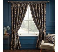 Paoletti Shiraz Rideaux plissés Bleu Marine 229 x 229 cm