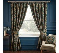 Paoletti Shiraz Rideaux plissés Émeraude 229 x 229 cm