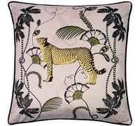 Paoletti Tropica Cheetah Housse de Coussin, Polyester, Fard à Joues, Rougir
