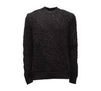 Paolo Pecora - 1655Ar Maglione Wool Sweater - Homme - Pulls - Noir - Taille: S