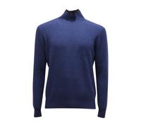 Paolo Pecora - 7737Av Maglione Lupetto Wool Sweater - Homme - Pulls - Bleu - Taille: S