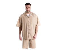 Paolo Pecora - Camicia Over - Homme - Chemises - Beige - Taille: XL