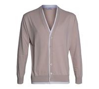Paolo Pecora - Cardigan Col en V - Homme - Pulls - Beige - Taille: L