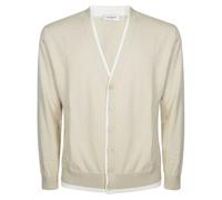 Paolo Pecora - Cardigan Contrasti - Homme - Pulls - Beige - Taille: XL