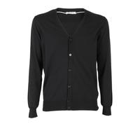 Paolo Pecora - Elegant Button Detail Shirt - Homme - Pulls - Noir - Taille: M