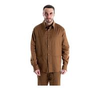 Paolo Pecora - Giacca camicia - Homme - Chemises - Brun - Taille: L