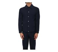 Paolo Pecora - Giacca camicia Tessuto - Homme - Vestes - Bleu - Taille: M