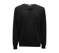 Paolo Pecora - M7203 Maglione Wool V-Neck Sweater - Homme - Pulls - Noir - Taille: 2XL
