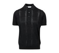 Paolo Pecora - Polo en Soie et Coton - Homme - Tops - Noir - Taille: XL