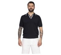 Paolo Pecora - Polo in Cotone 6685 - Homme - Tops - Bleu - Taille: XL