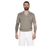 Paolo Pecora - Polo In Seta - Homme - Tops - Vert - Taille: XL