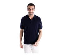 Paolo Pecora - Polo Tricoté - Homme - Tops - Bleu - Taille: L