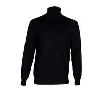 Paolo Pecora - Pull homme- coupe régulière- fabriqué en Italie - Homme - Pulls - Noir - Taille: M