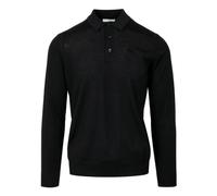 Paolo Pecora - Pull Polo en Laine Mérinos Noir - Homme - Tops - Noir - Taille: 2XL