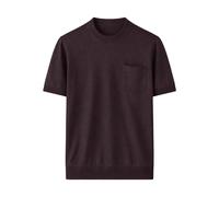 Paolo Pecora - T-shirt à poche poitrine - Homme - Pulls - Noir - Taille: M