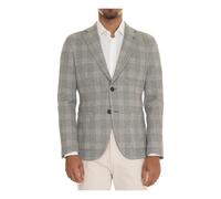 Paoloni - Veste Glencheck avec Poches - Homme - Vestes - Gris - Taille: 3XL