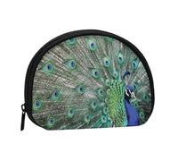 Paon affichant des Plumes, Ailes Ouvertes, Petit Sac de Rangement pour Serviettes hygiéniques, Porte-Monnaie pour cosmétiques et Femmes