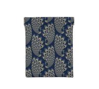 Paon Art Déco Bleu Or, Sac de Rangement pour Femmes, Portefeuille supérieur à Presser, Petit Porte-Monnaie, Pochette de Changement