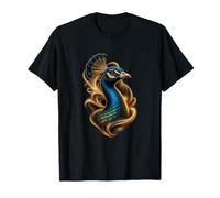 Paon avec tempête de Sable du désert Art Oiseau T-Shirt