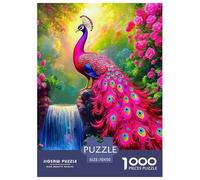 Paon, Casse-tête De 1000 Pièces, Excellent pour La Concentration Et La Patience, Idéal comme Souvenir Ou Décoration, À Partir De 8 Ans, 70x50cm/1000pcs