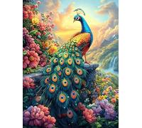 Paon dans la forêt Magique 1000 Pièces Puzzle Créatif en Carton Anti-Déchirure Conte de fées d'accompagnement Magique Difficulté Moyenne Activité Manuelle Loisir Créatif Cadeau Fête des Mères Premium