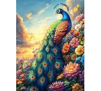 Paon dans la forêt magique 300 Pièces Puzzle Créatif En Carton Haute Qualité Scène de conte de fées dessin animé Difficulté Moyenne Activité Manuelle Loisir Créatif Cadeau Créatif Saint Valentin Premi