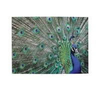 Paon déployant Ses Plumes, Ailes Ouvertes, Puzzle de 500 pièces pour Adultes - Puzzle en Bois pour Adultes et Personnes âgées