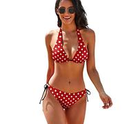 Paon Ensemble Bikini Deux pièces pour Femme - Maillot de Bain Sexy Dos Nu