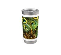 Paon et poules hollandais Art Nouveau Theo van Hoytema Gobelet isotherme en acier inoxydable double paroi