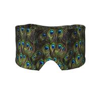 Paon frais,Masque pour les yeux bloquant la lumière Cache-yeux et cache-oreilles pour le sommeil