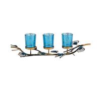Paon inspiré Bougie Trio