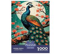 Paon Puzzle 1000 Pièces Adultes Animaux Puzzles 1000 Pièces Jeu Éduchatif Décor À La Maison 70x50cm/1000pcs