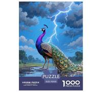 Paon Puzzles De 1000 Pièces pour Toute La Famille Animaux Classiques Jeu D' Impossible, Art Adultes Enfants 70x50cm/1000pcs