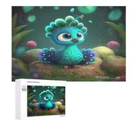 Paon Puzzles en Bois Adultes Et Adolescents 1000 Pieces Enfants Puzzle Décoration Mur Moderne Art Jouets Cadeau Intéressants （75×50cm）