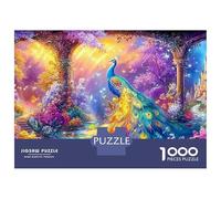 Paon sous Une Arche Magique Puzzle De 1000 Pièces Belle Peacock Cadeau Parfait pour Garçons, Filles, Hommes Et Femmes 38x26cm/1000pcs