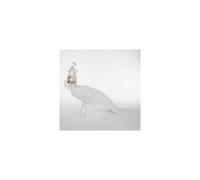 Paon Table/ Lampadaire Blanc