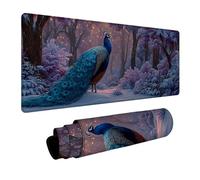 Paon Tapis de Souris XXL, Grand sous Main Bureau 1600x800x3mm Planter, Haute Précision et Vitesse Mouse Pad, Desk Mat avec Base en Caoutchouc, Gaming Accessoire Bureau, pour PC Gamer, Laptop 1-4306