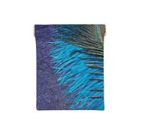 Paon Violet et Bleu Sarcelle, Sac de Rangement pour Femmes, Portefeuille supérieur à Presser, Petit Porte-Monnaie, Pochette de Changement